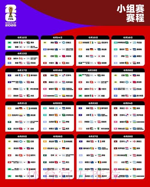 2026世界杯比赛时间实时更新赛事详情怎么看